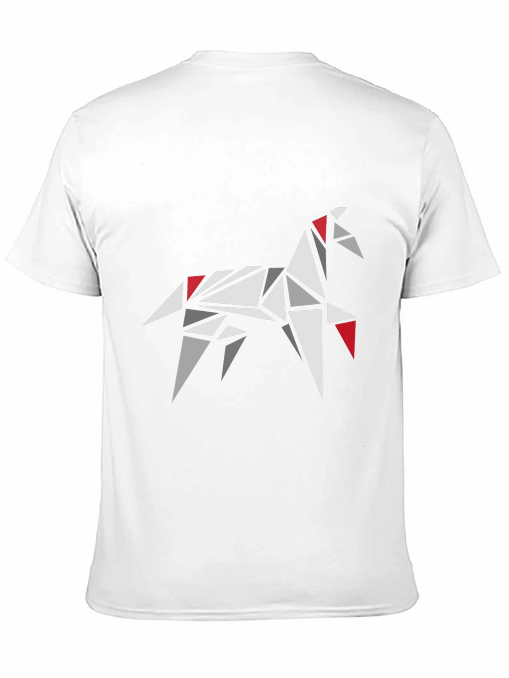 Geometric Horse Graphic Tee - Modern Casual Style