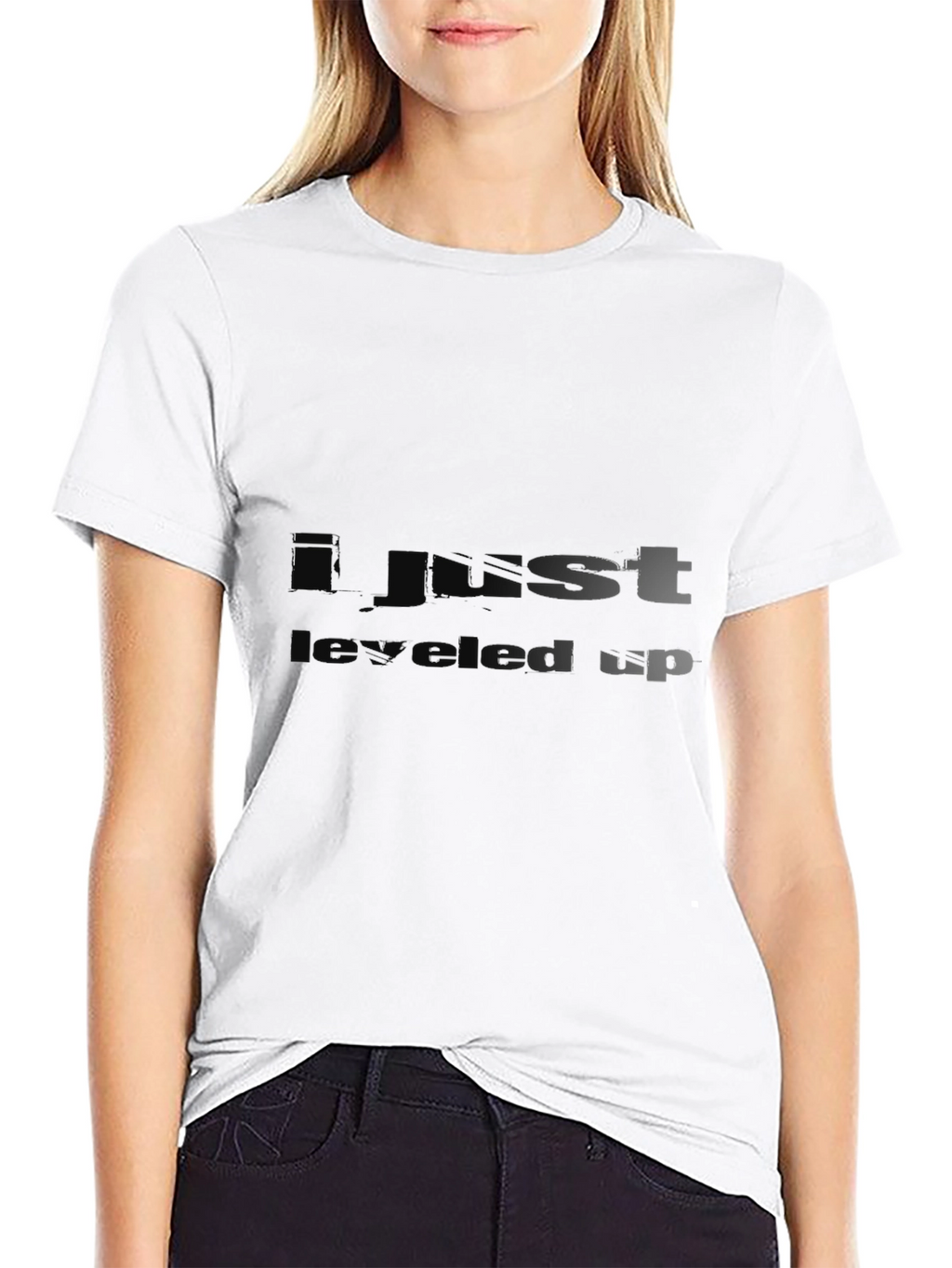 I Just Leveled Up Black T-Shirt