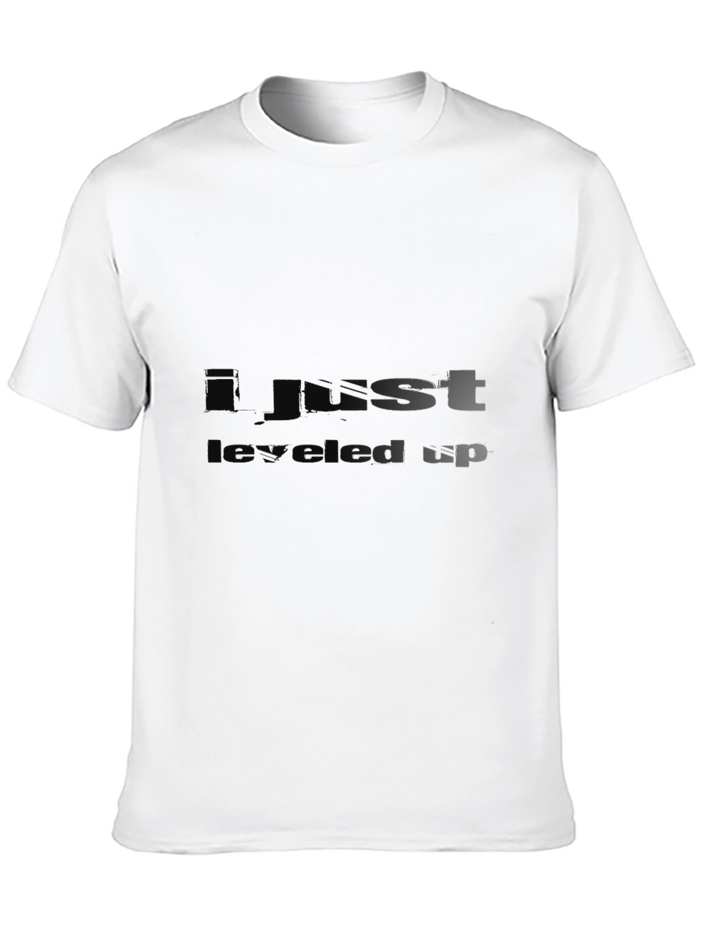 I Just Leveled Up Black T-Shirt