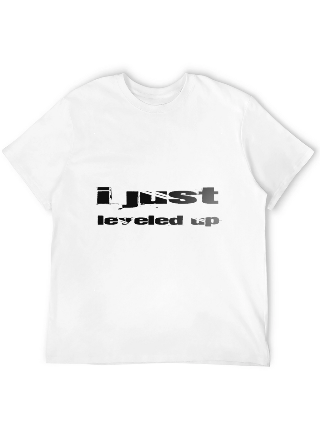 I Just Leveled Up Black T-Shirt