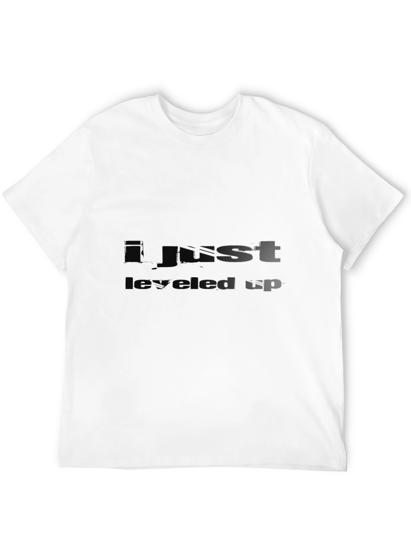 I Just Leveled Up Black T-Shirt