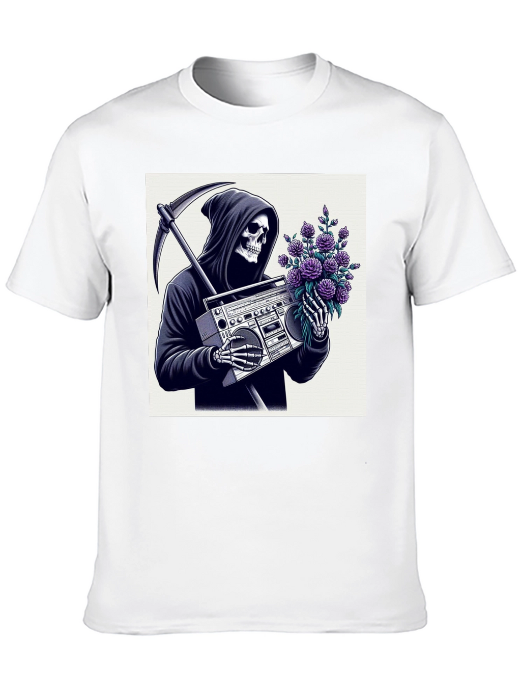 Grim Reaper Boombox T-Shirt