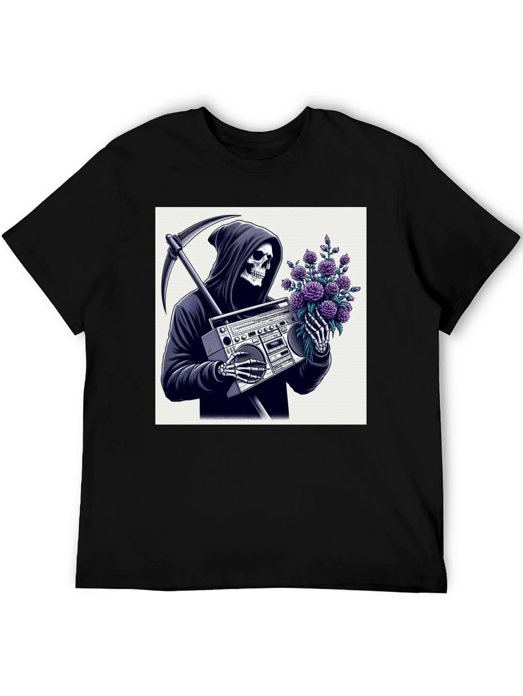 Grim Reaper Boombox T-Shirt
