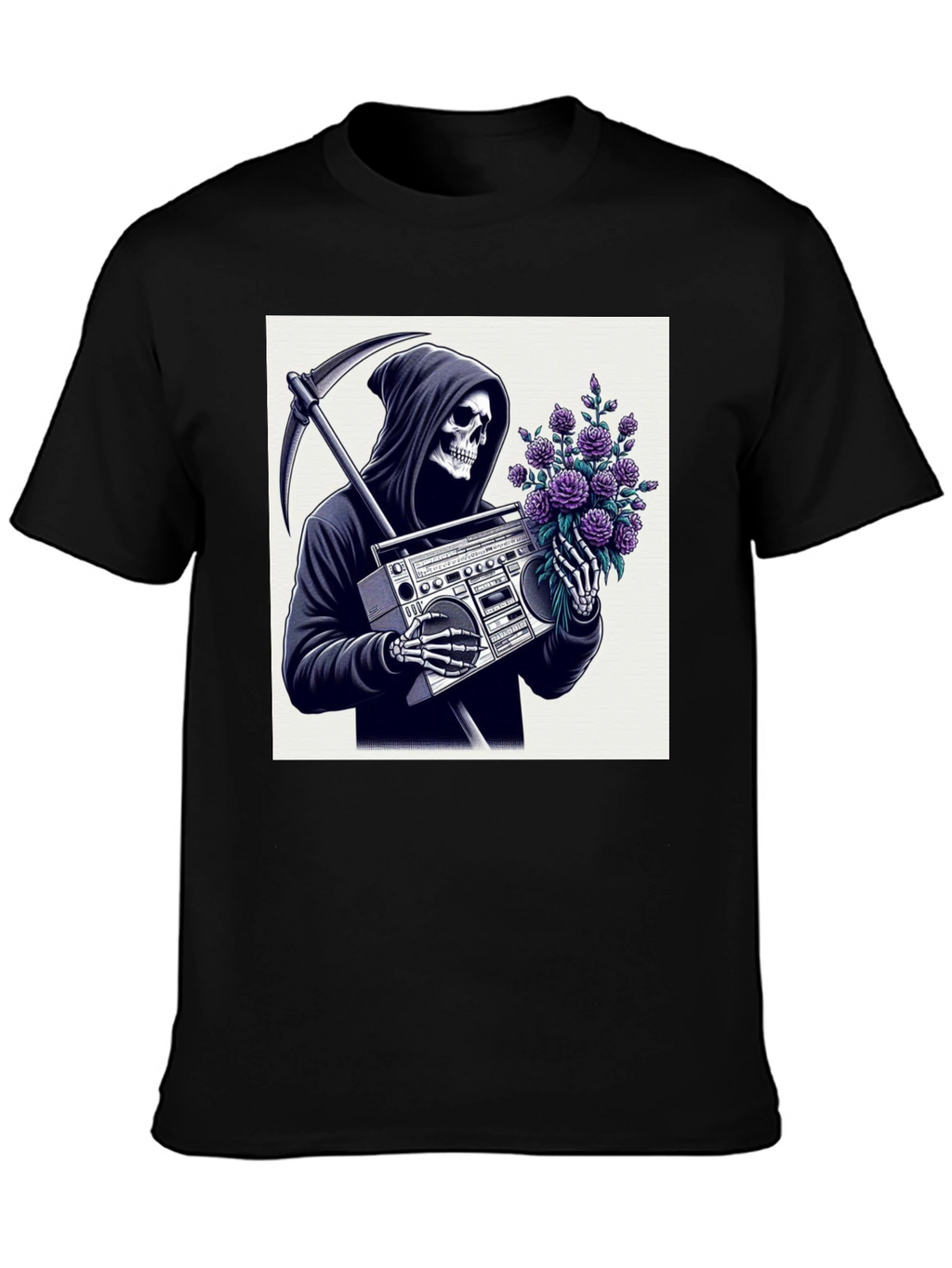 Grim Reaper Boombox T-Shirt
