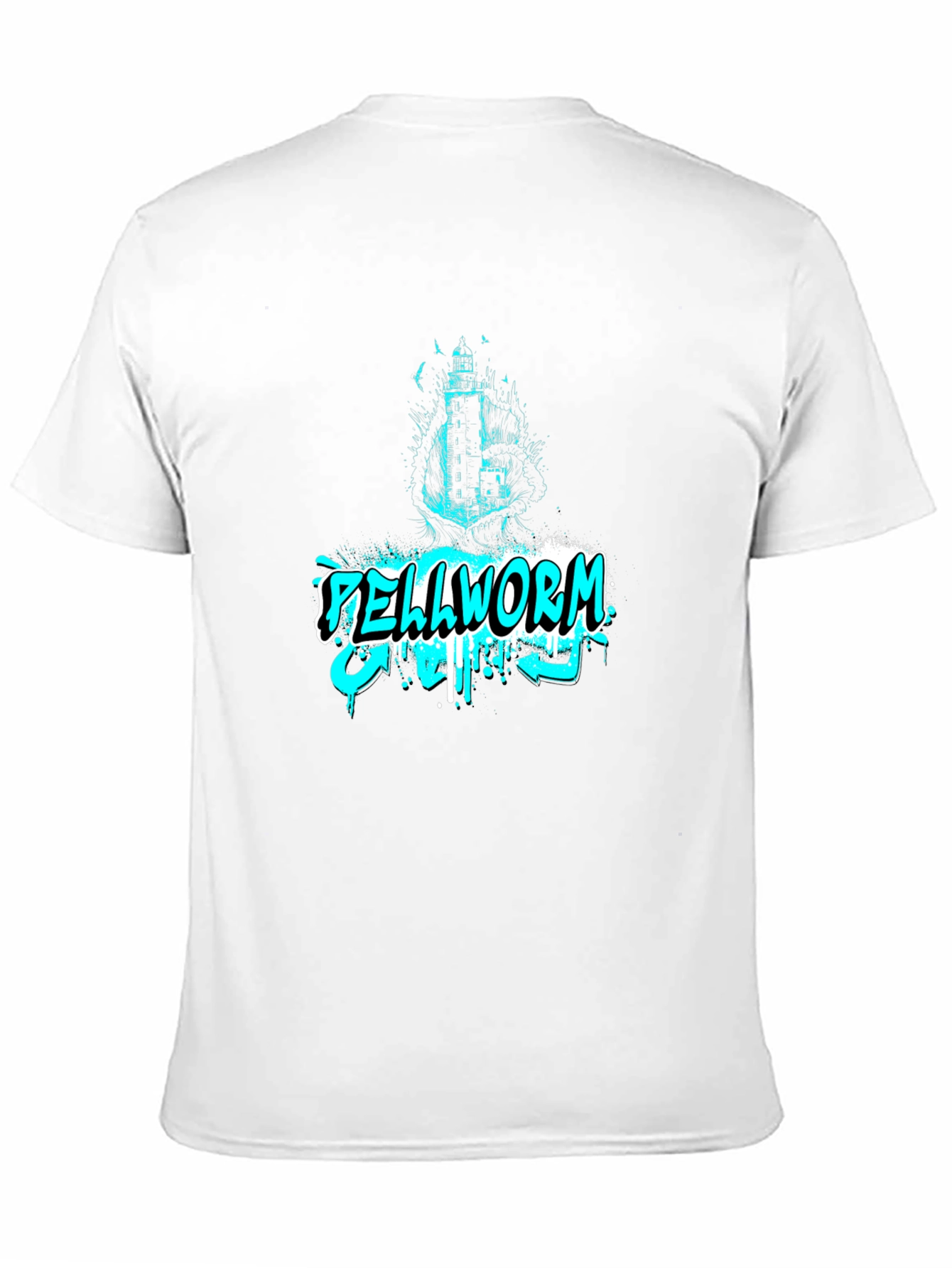 Hellworm Graphic Print Black T-Shirt