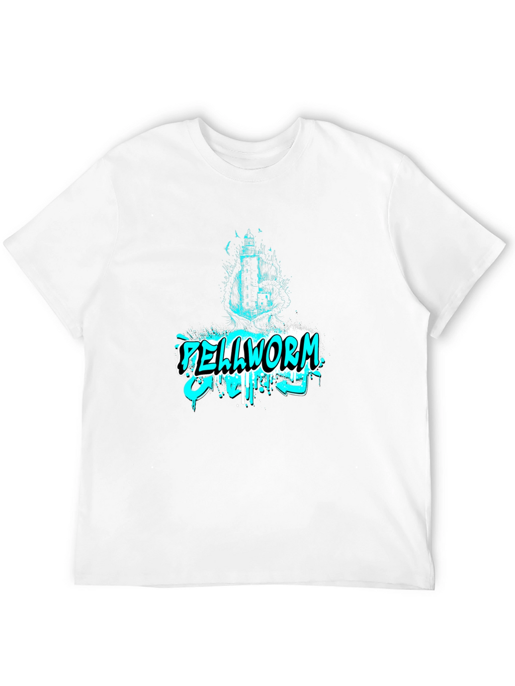 Hellworm Graphic Print Black T-Shirt