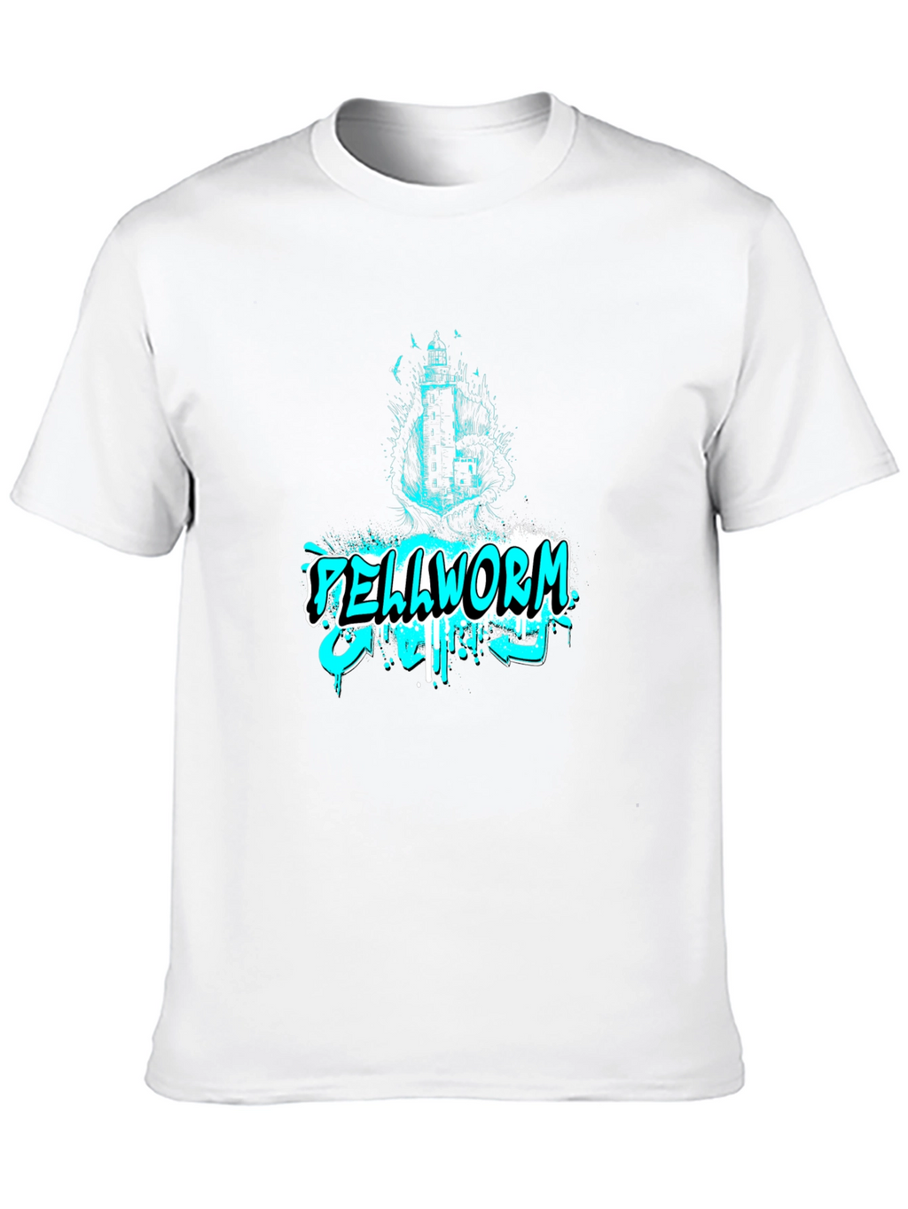 Hellworm Graphic Print Black T-Shirt