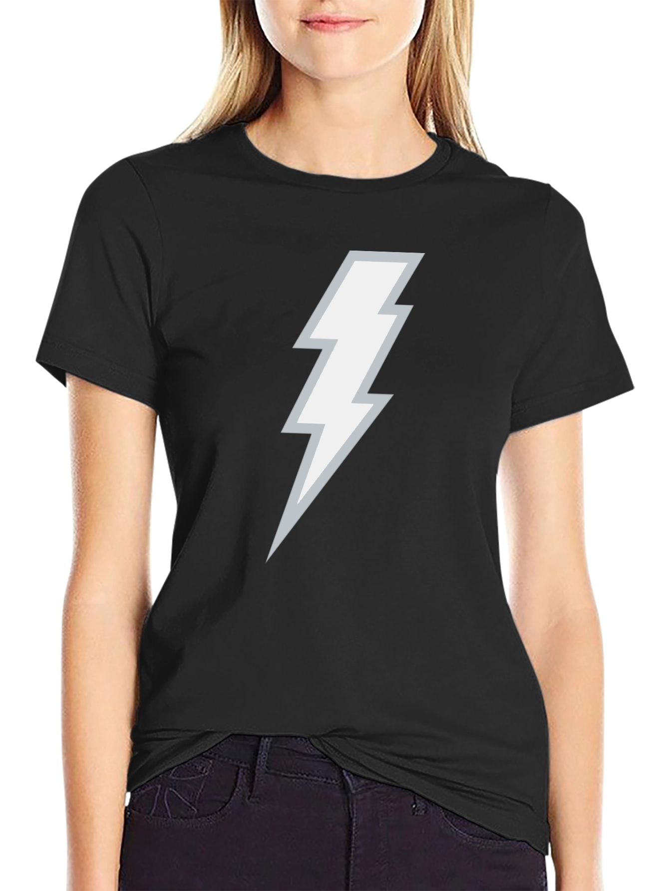 Lightning Bolt Graphic Black T-Shirt
