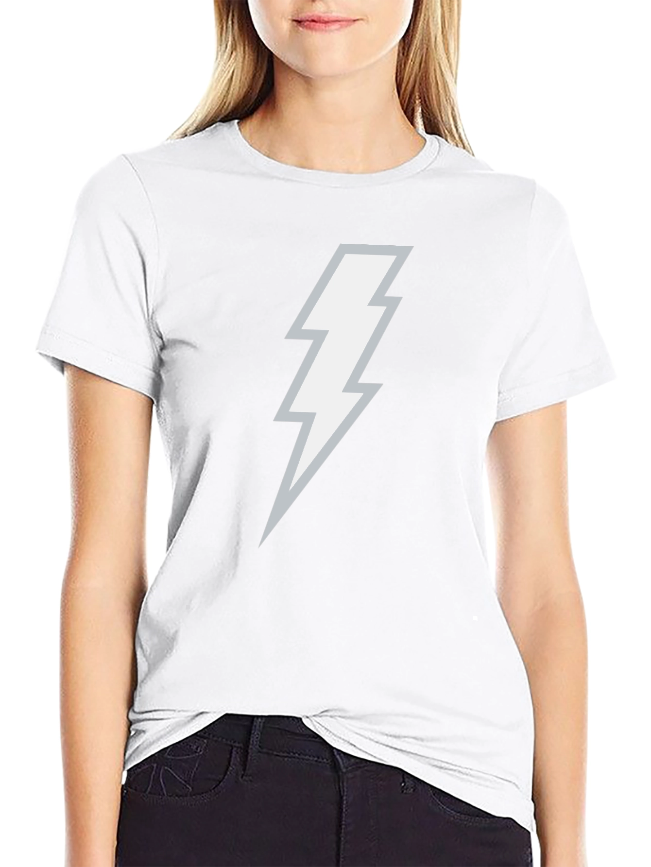 Lightning Bolt Graphic Black T-Shirt
