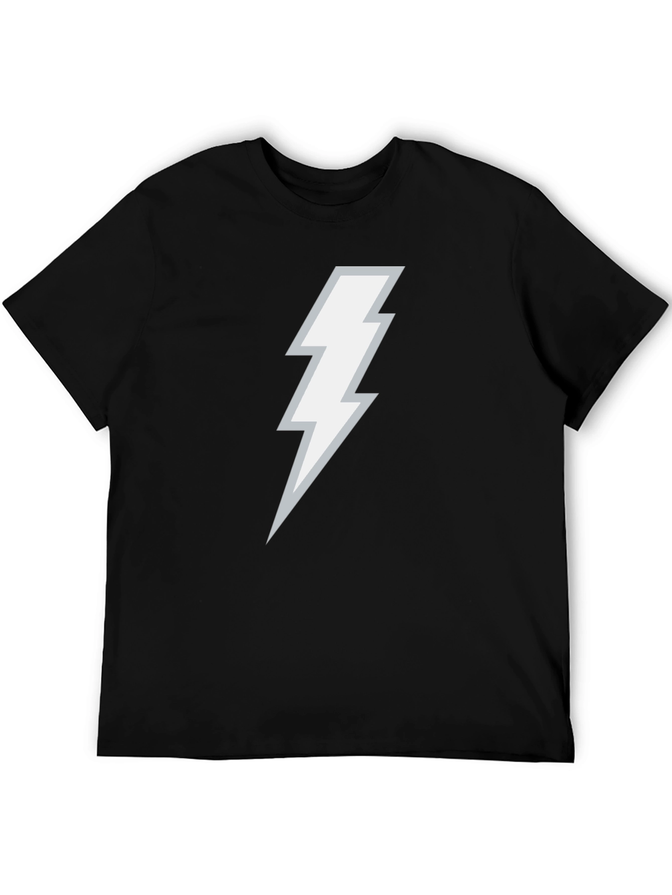 Lightning Bolt Graphic Black T-Shirt
