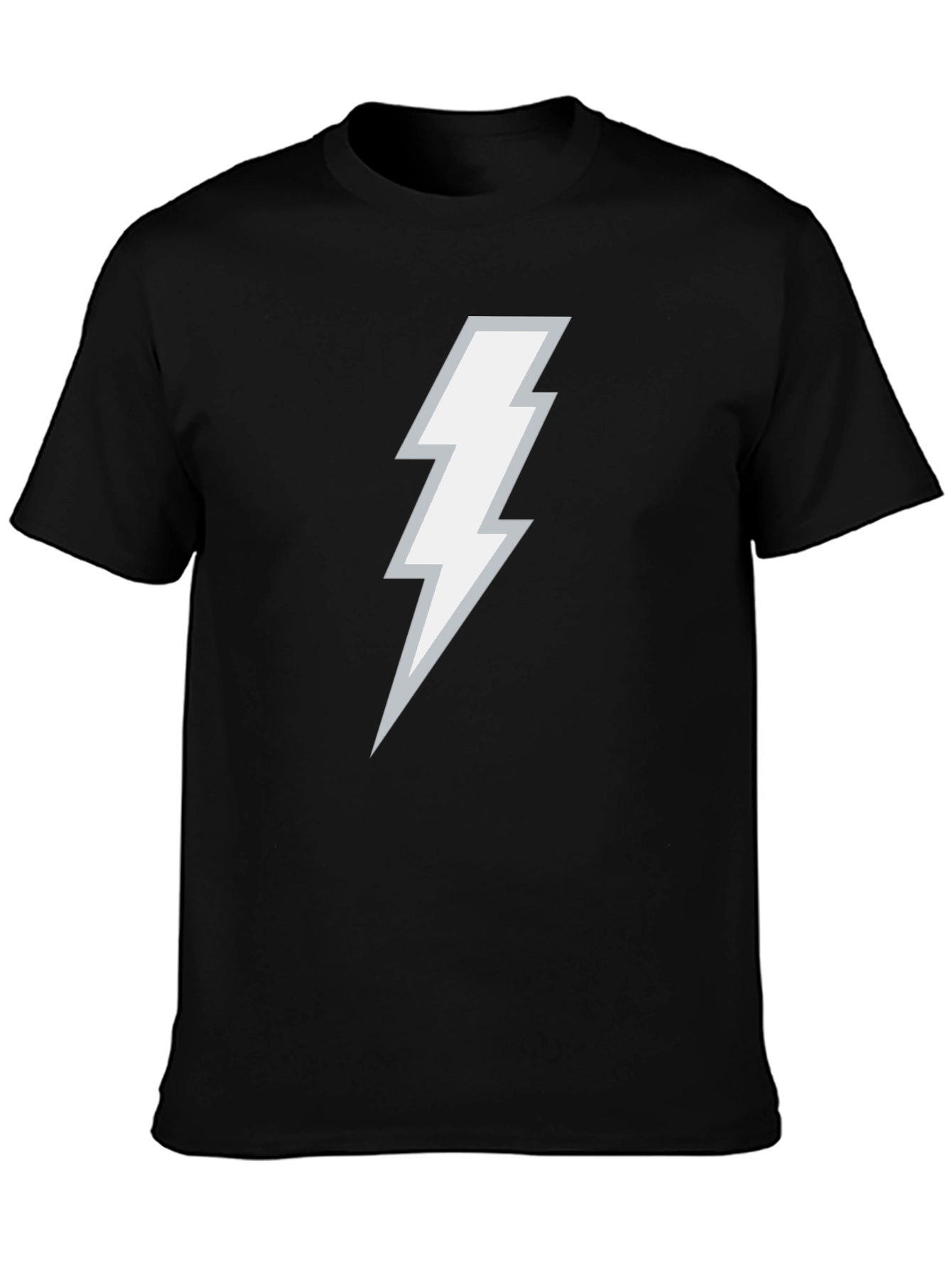 Lightning Bolt Graphic Black T-Shirt