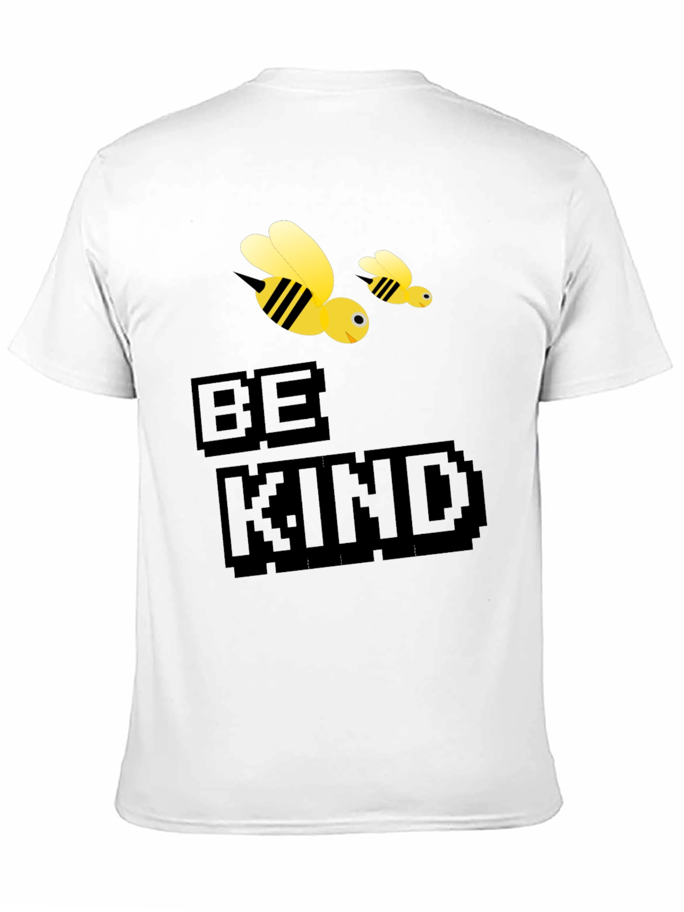 Be Kind Bee Graphic Tee - Black Cotton T-Shirt