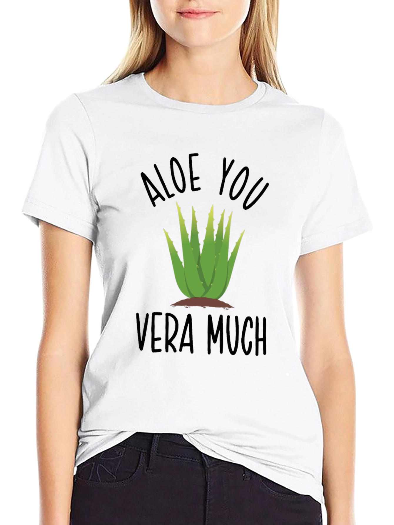 Aloe You Vera Much Funny Plant T-Shirt
