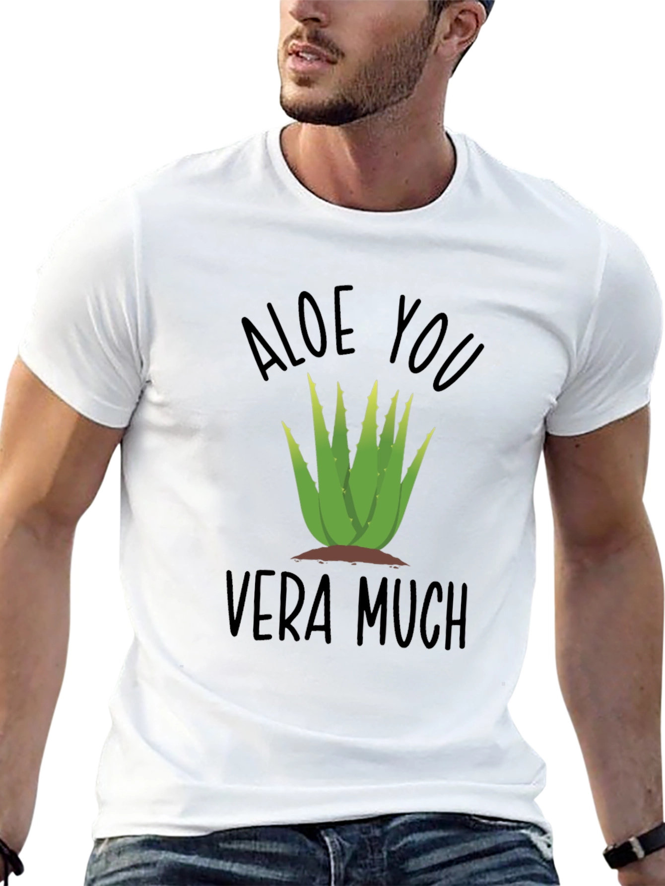 Aloe You Vera Much Funny Plant T-Shirt