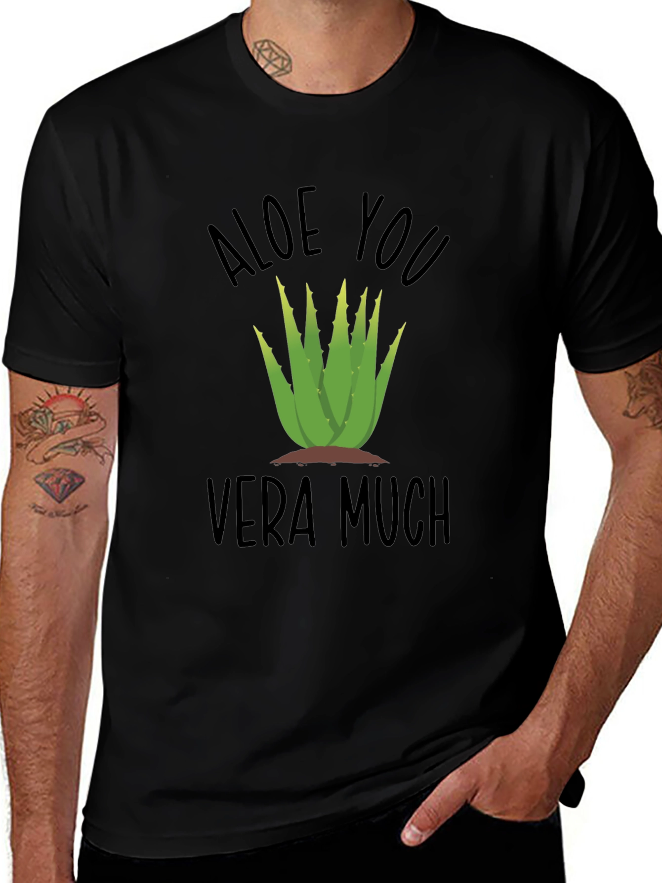 Aloe You Vera Much Funny Plant T-Shirt