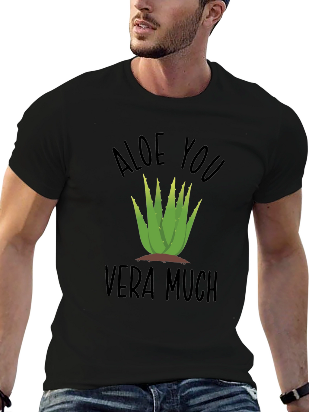 Aloe You Vera Much Funny Plant T-Shirt