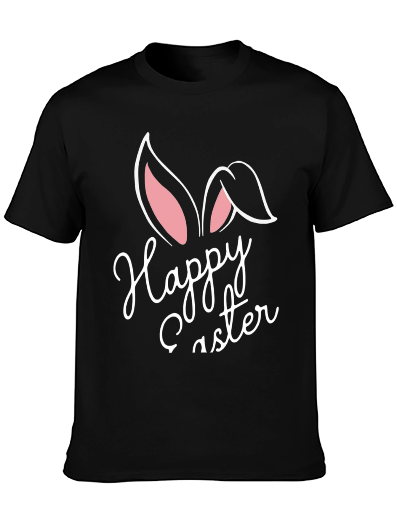 Happy Easter Bunny Ears Graphic T-Shirt