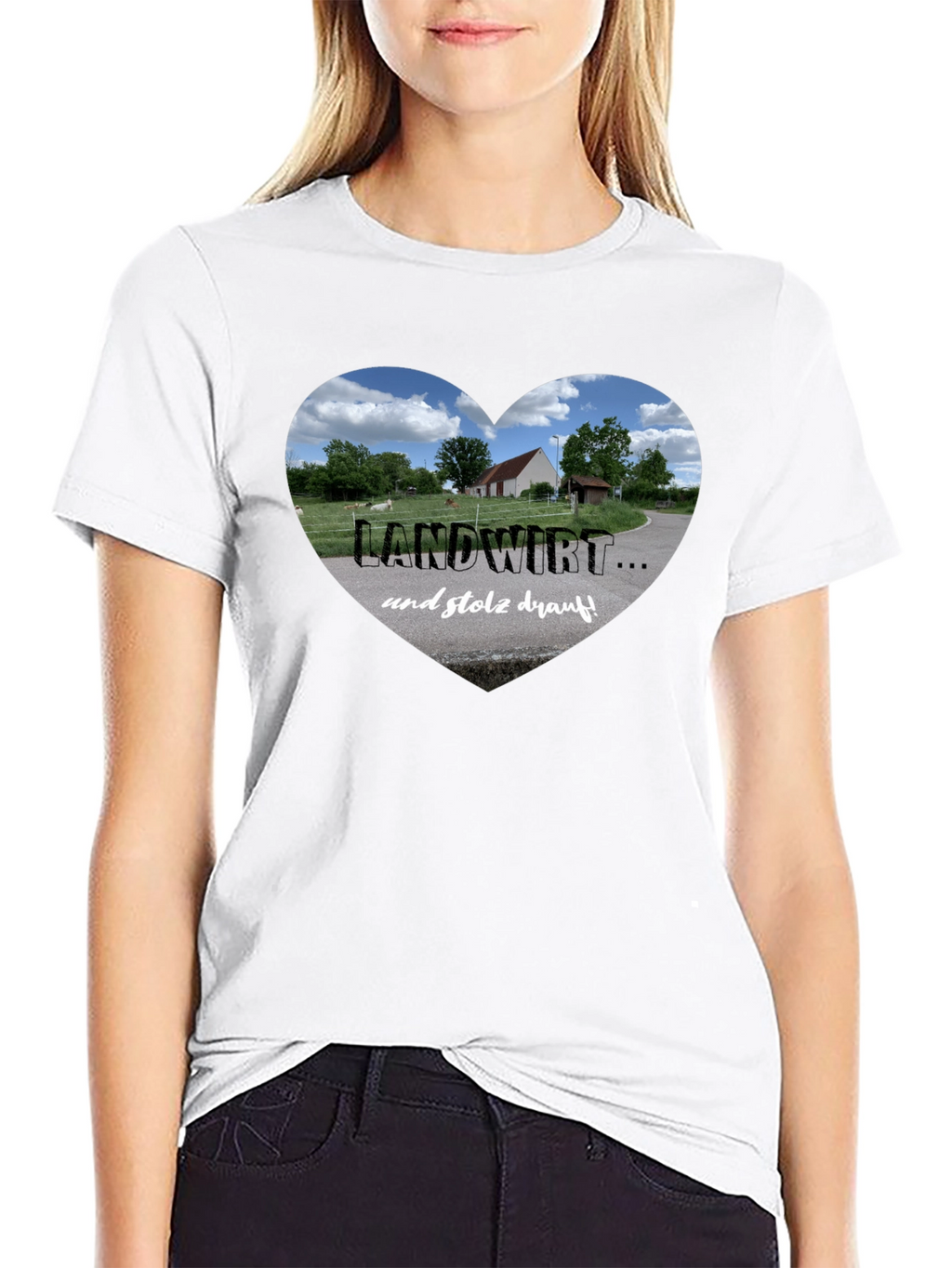 Landwirt Heart Graphic Tee - Proud Farmer T-Shirt