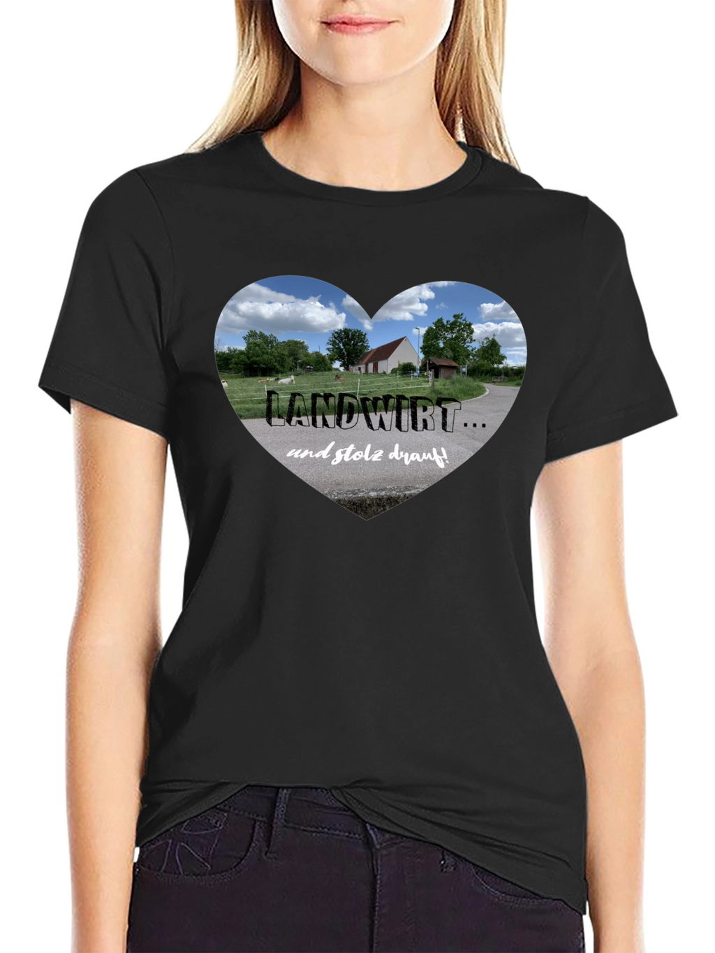 Landwirt Heart Graphic Tee - Proud Farmer T-Shirt