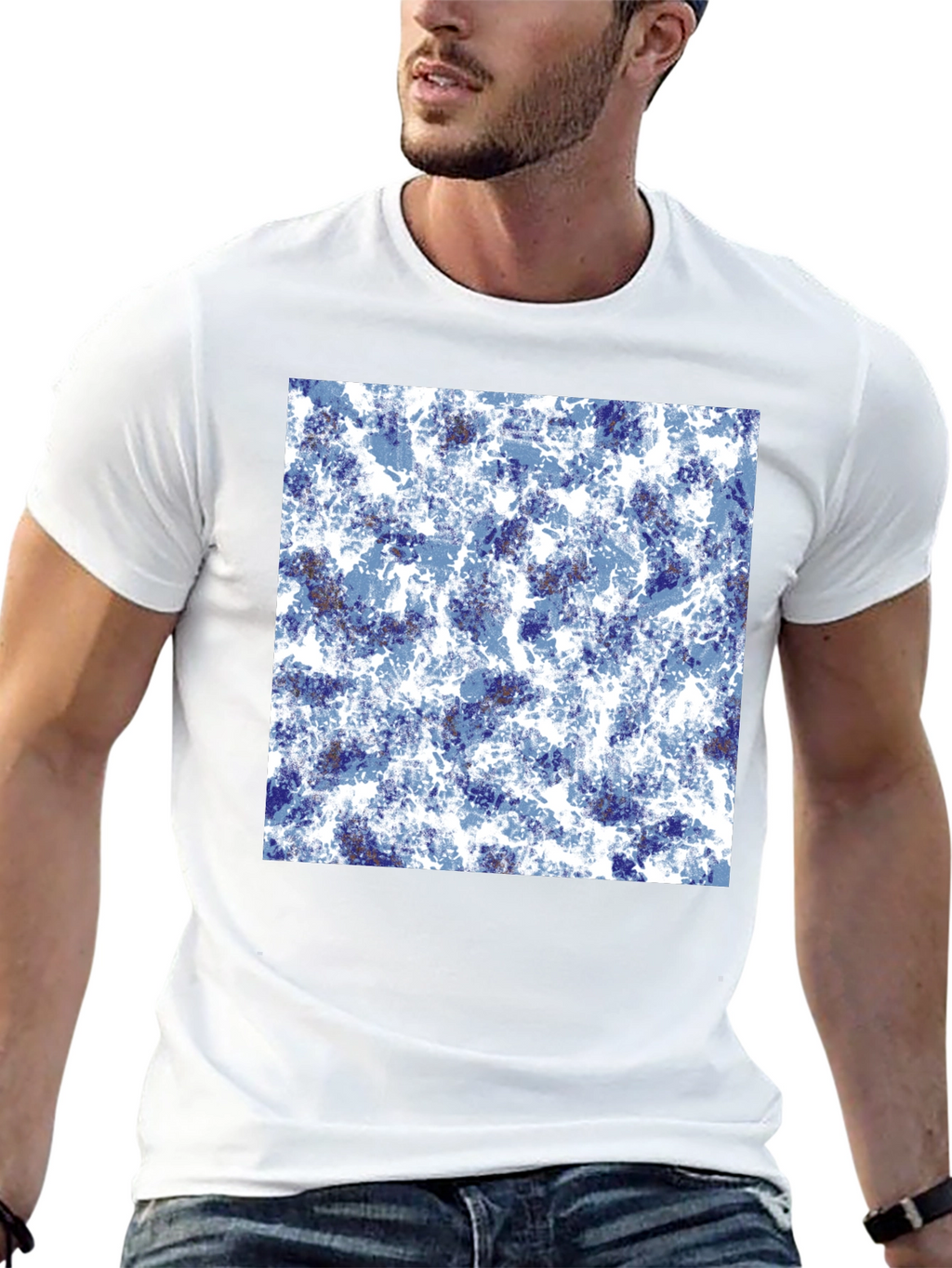 Abstract Black T-Shirt