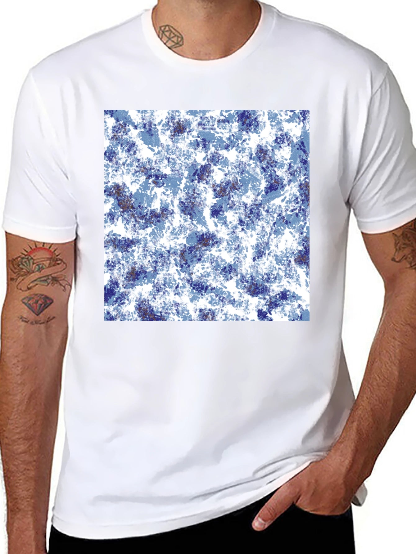 Abstract Black T-Shirt