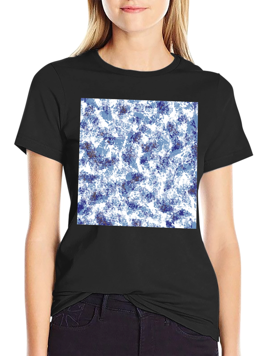 Abstract Black T-Shirt