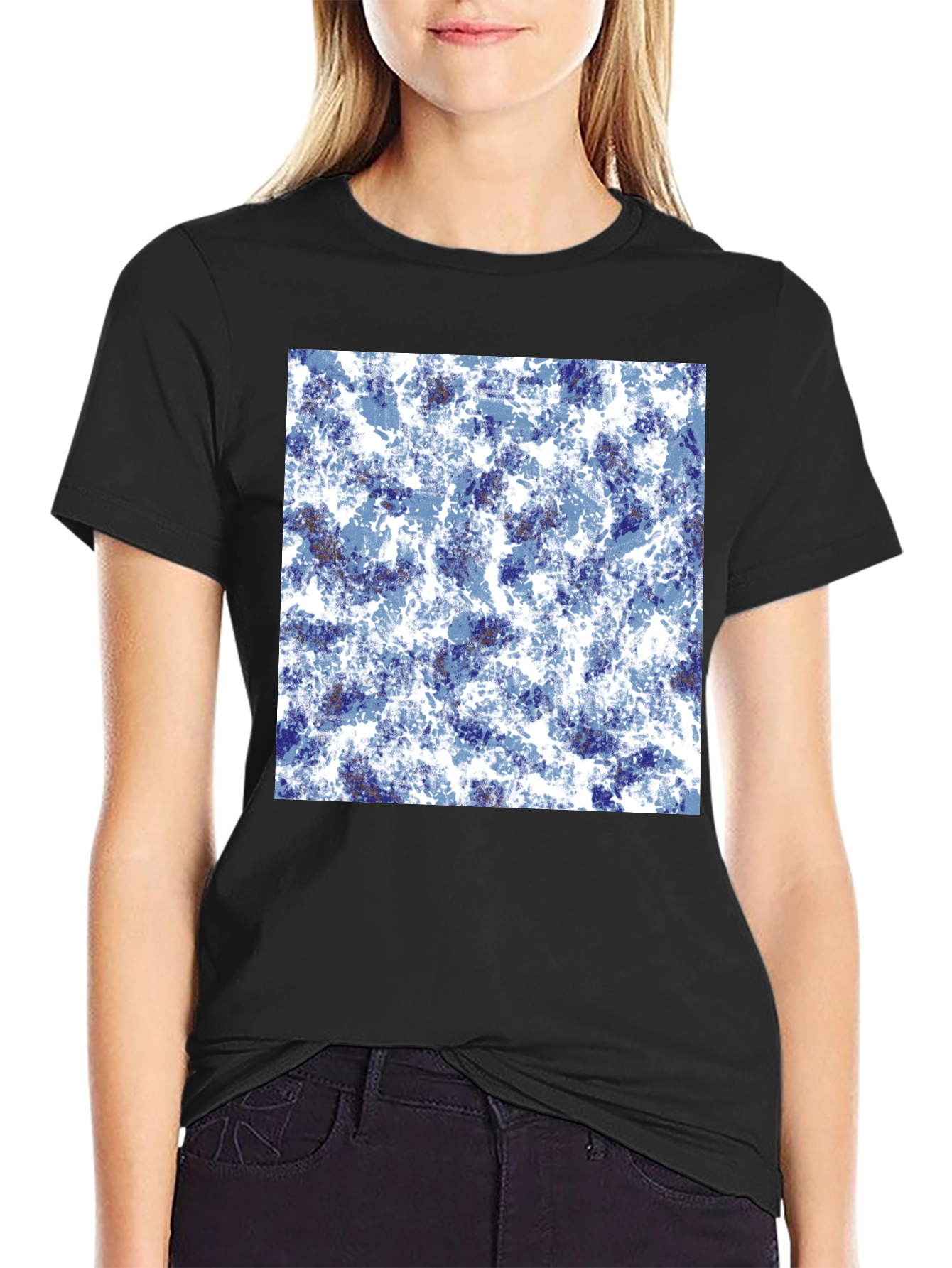 Abstract Black T-Shirt
