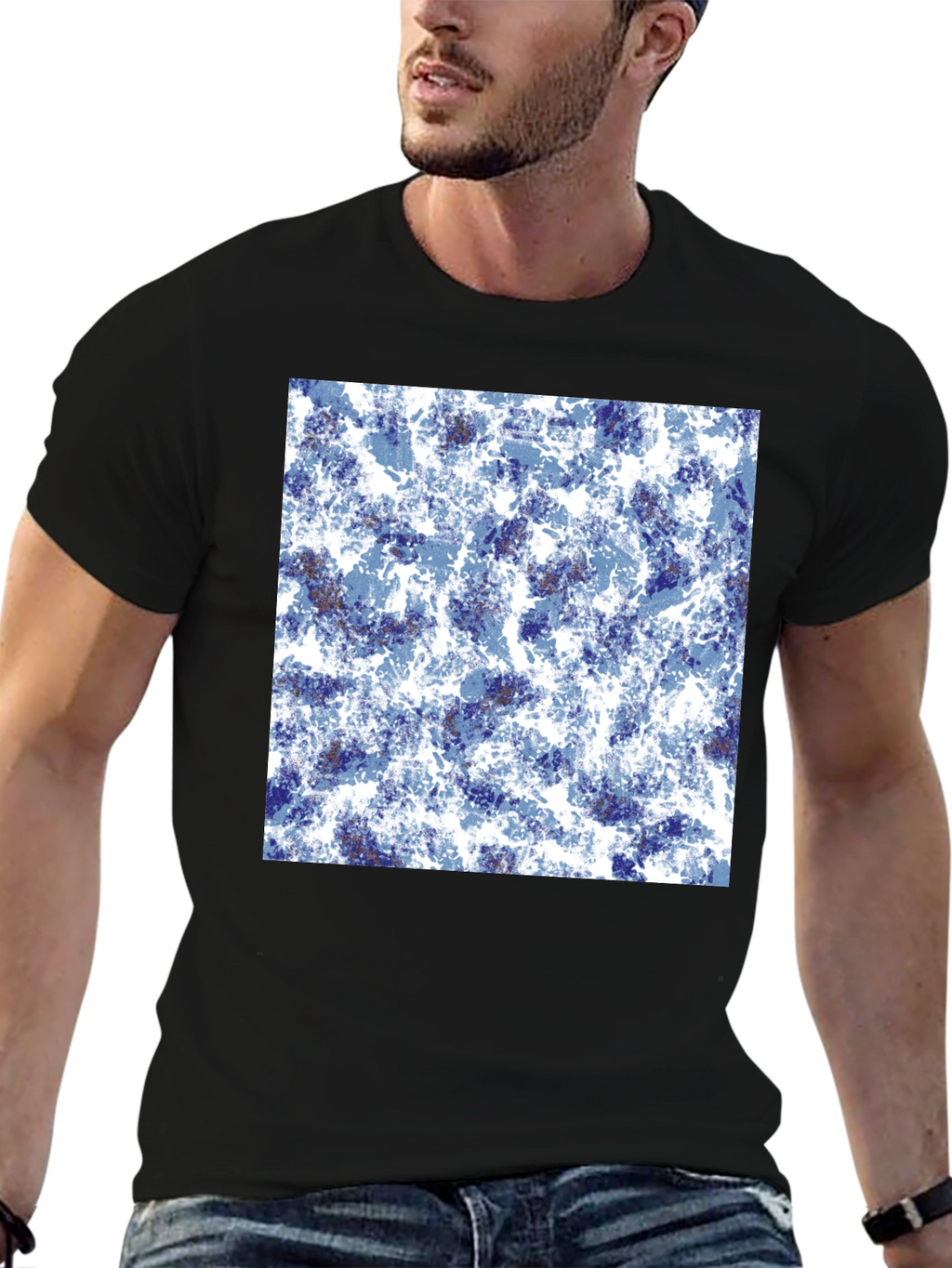 Abstract Black T-Shirt