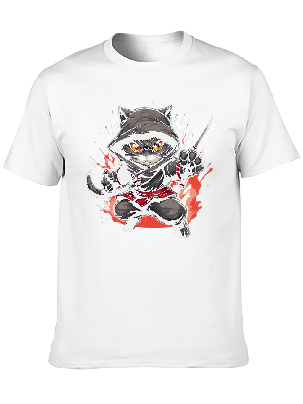 Ninja Cat Graphic T-Shirt
