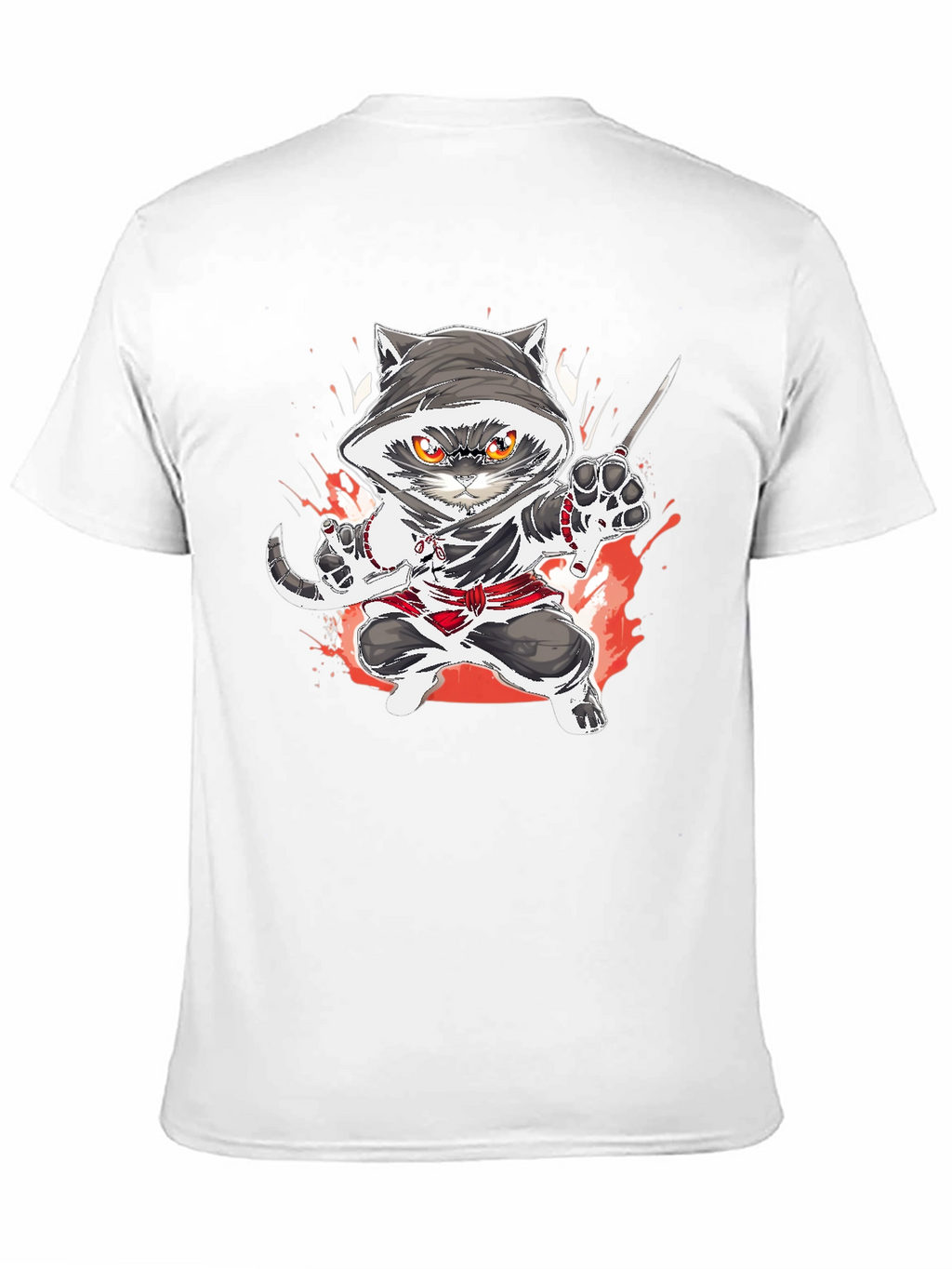 Ninja Cat Graphic T-Shirt