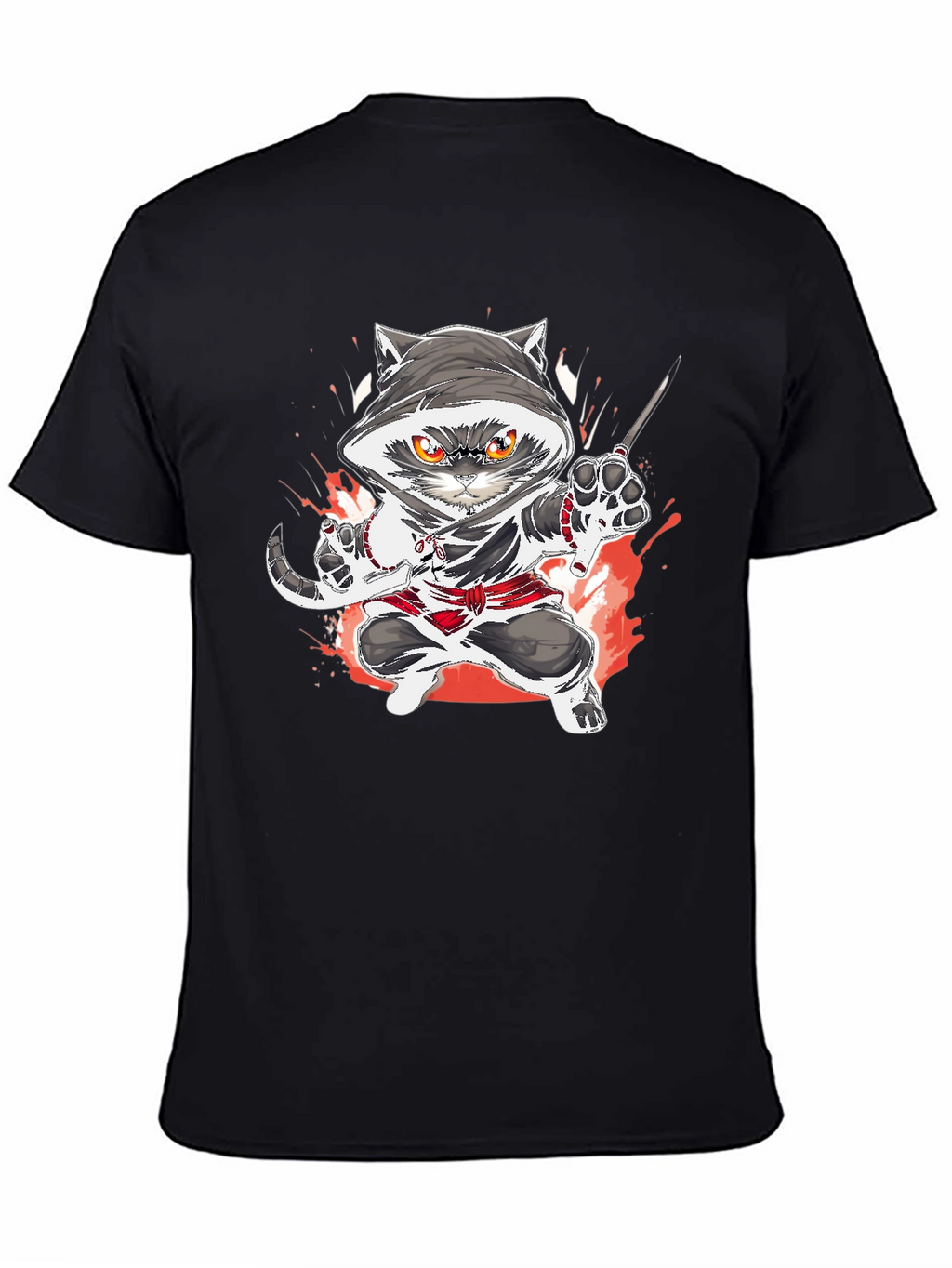 Ninja Cat Graphic T-Shirt