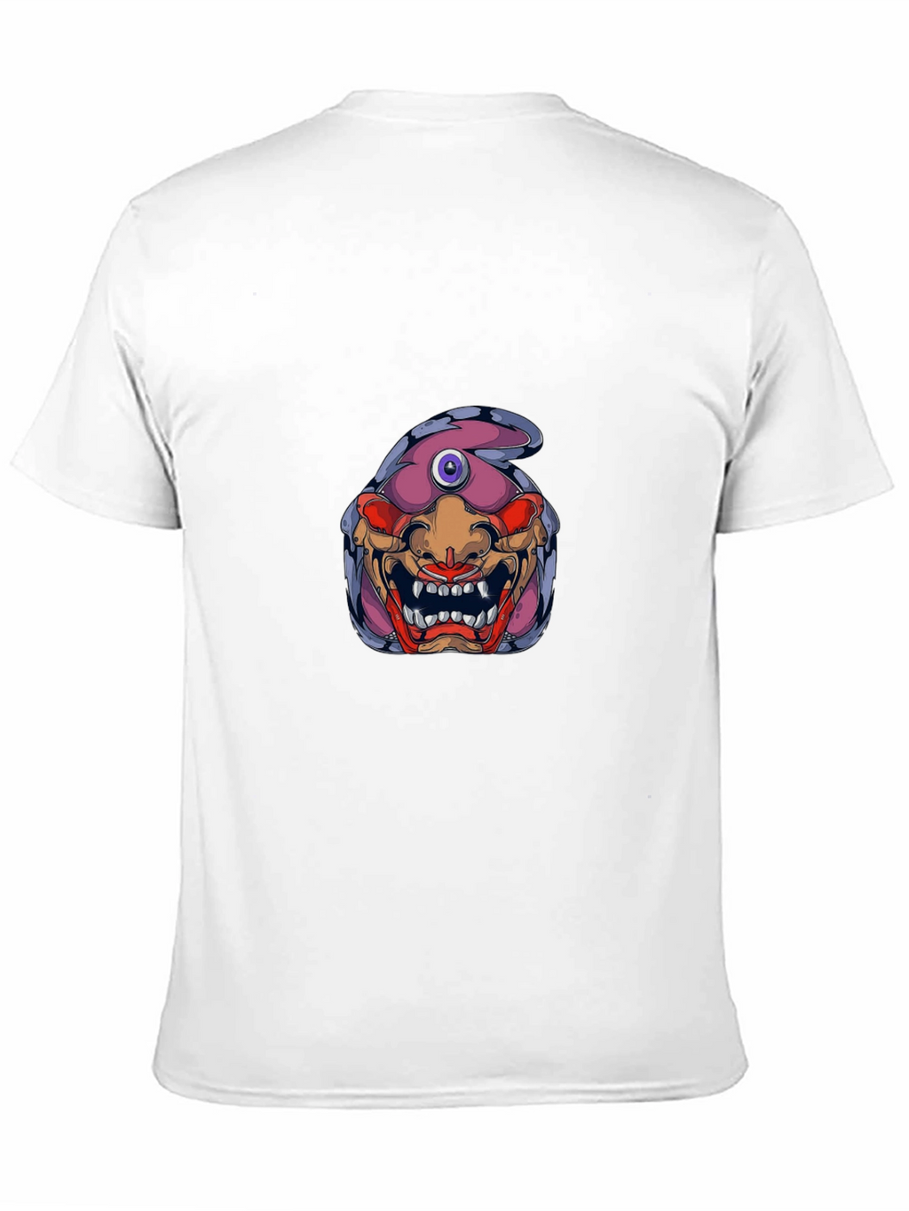 Monster Graphic Print Black T-Shirt