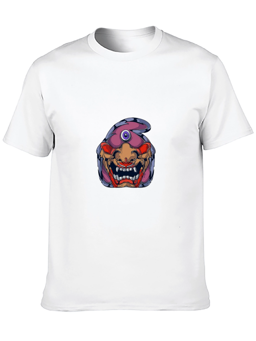 Monster Graphic Print Black T-Shirt
