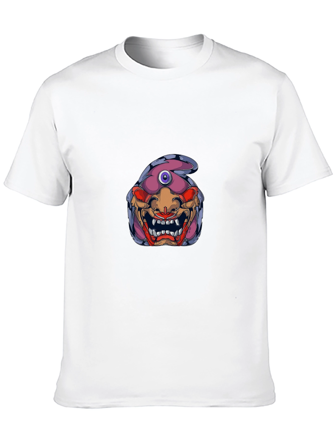 Monster Graphic Print Black T-Shirt