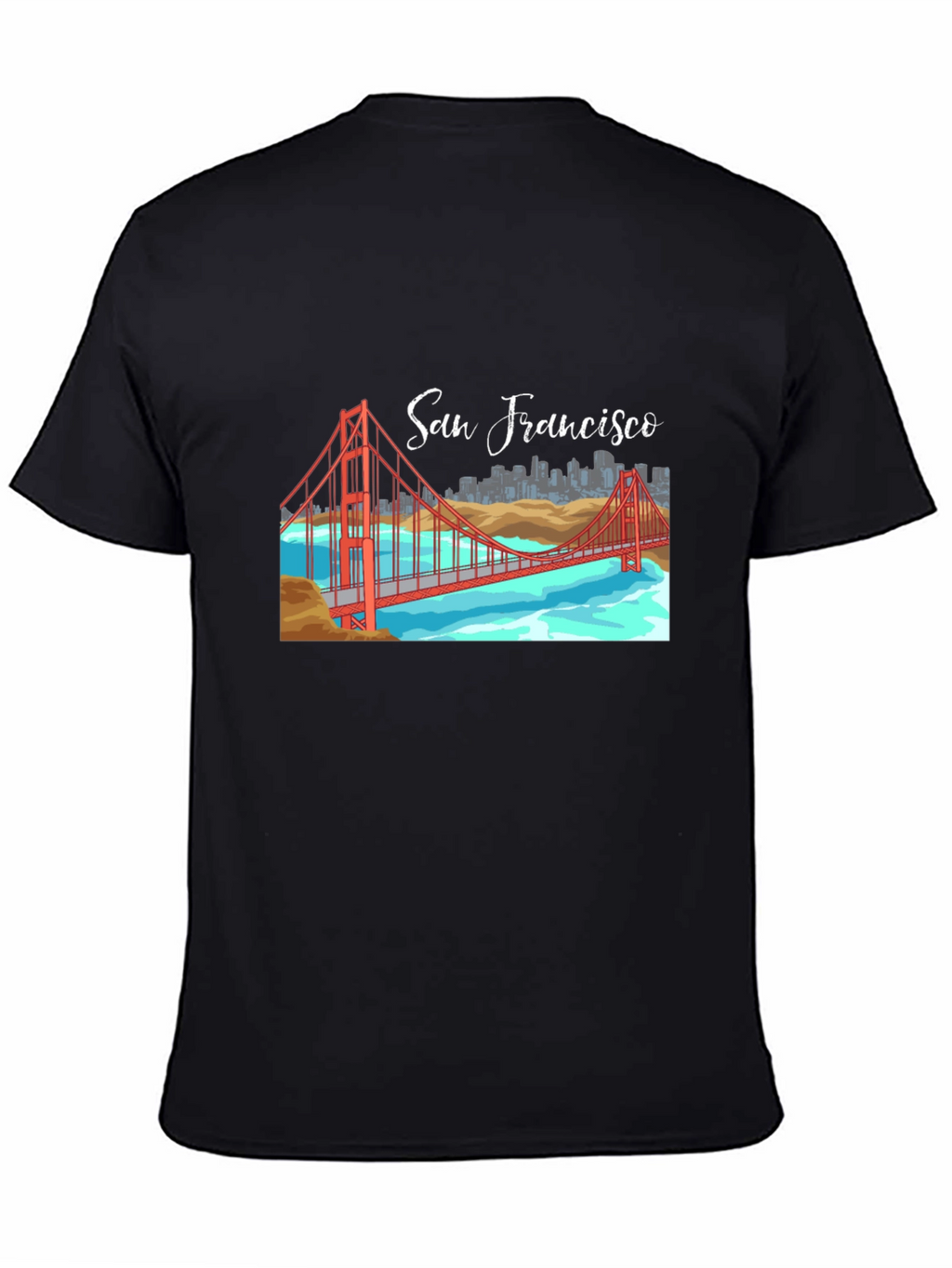 San Francisco Bridge Graphic Tee - Black