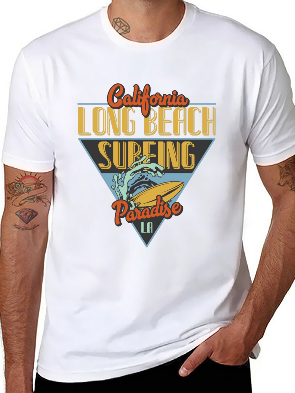California Long Beach Surfing T-Shirt