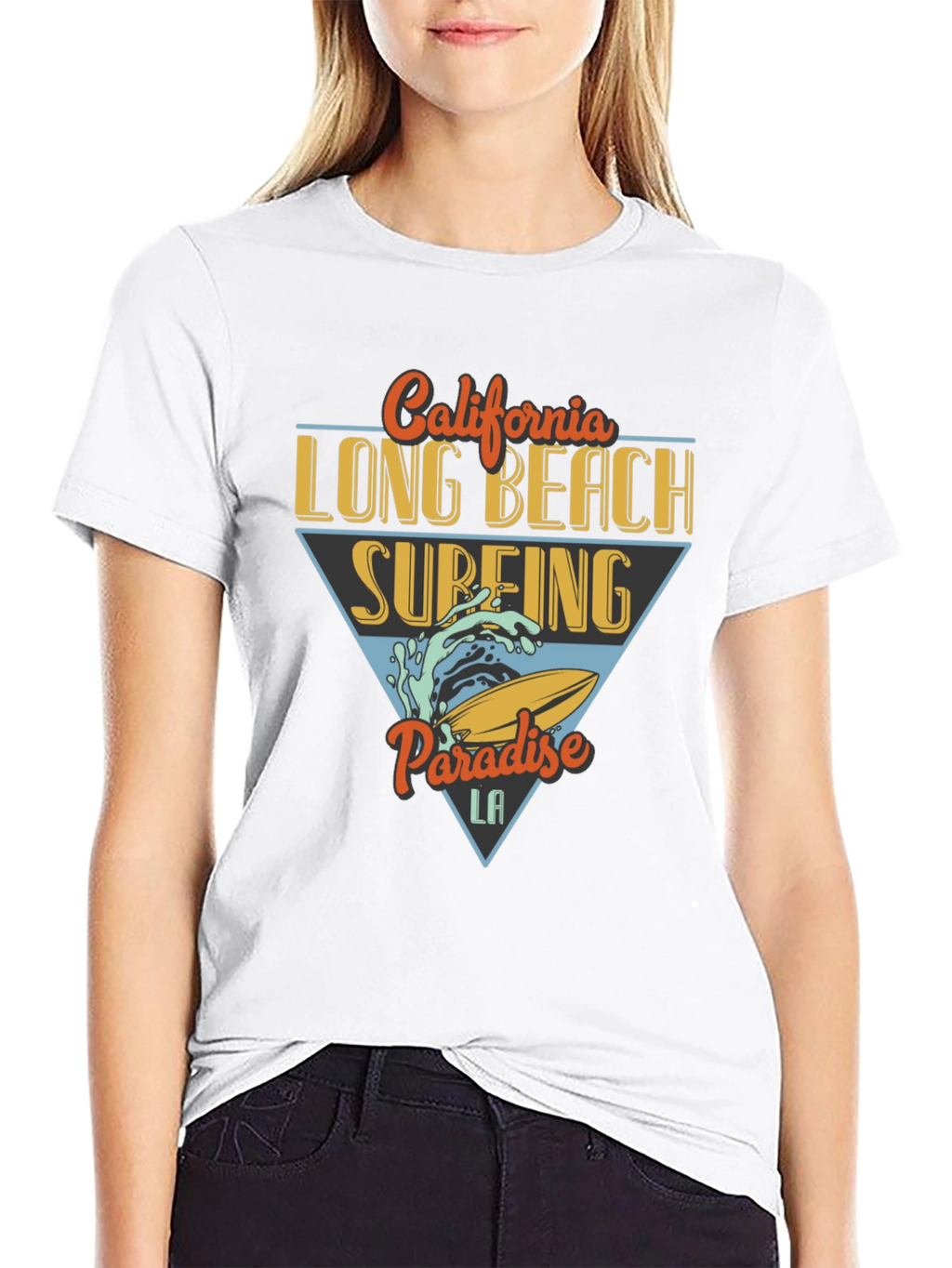 California Long Beach Surfing T-Shirt