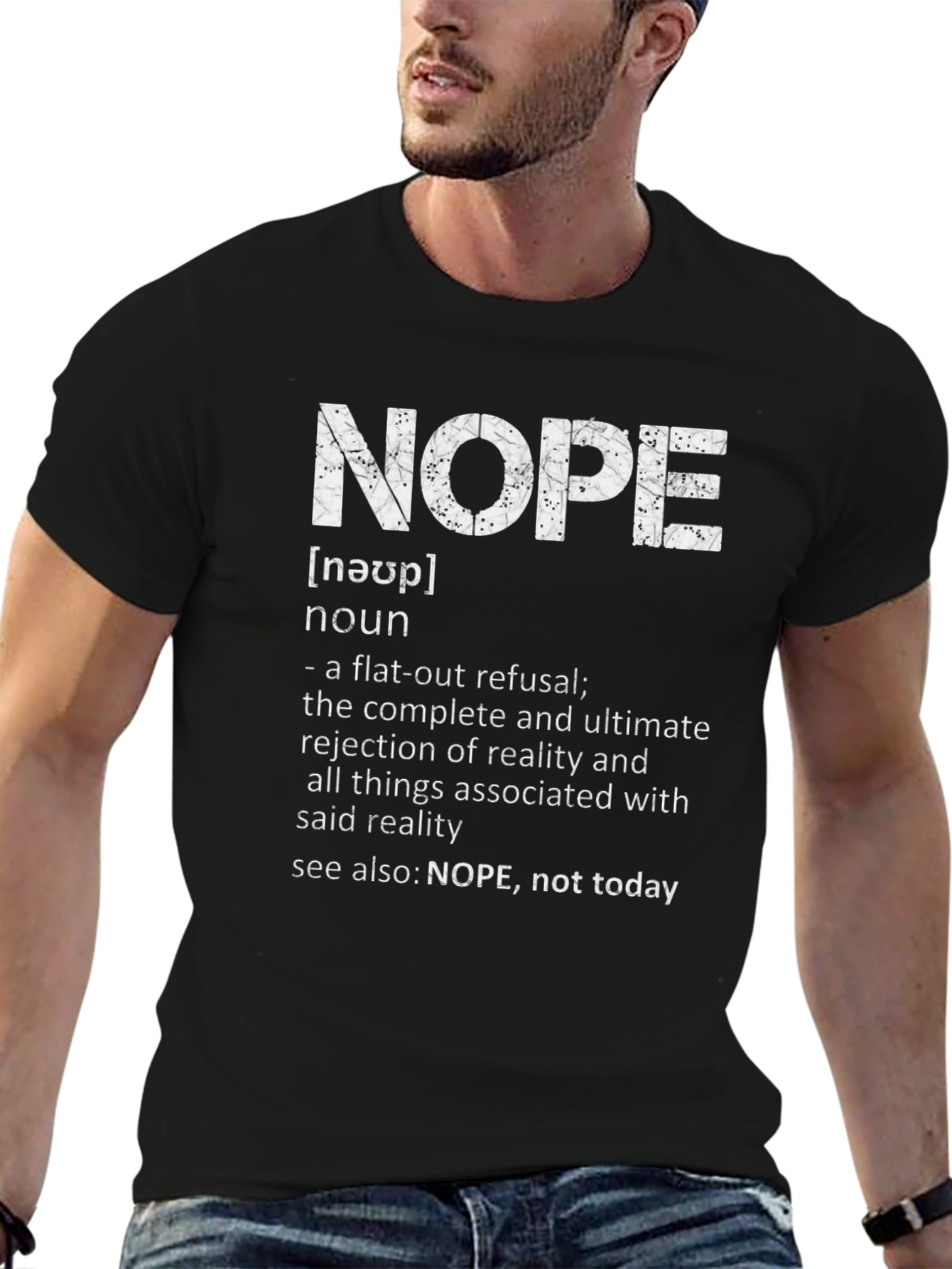 NOPE Definition T-Shirt - Funny Sarcastic Tee