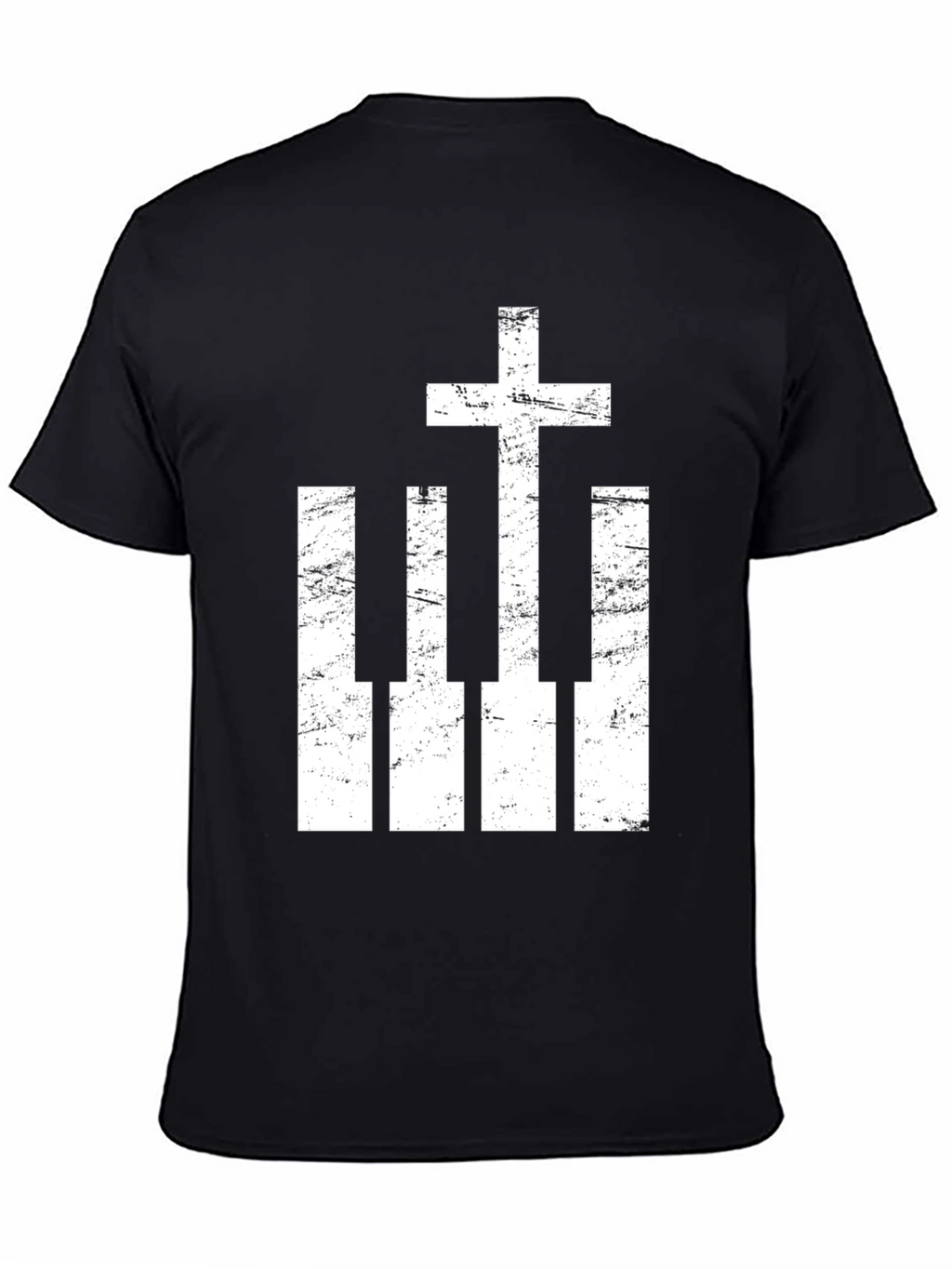 Christian Piano Cross Graphic Tee
