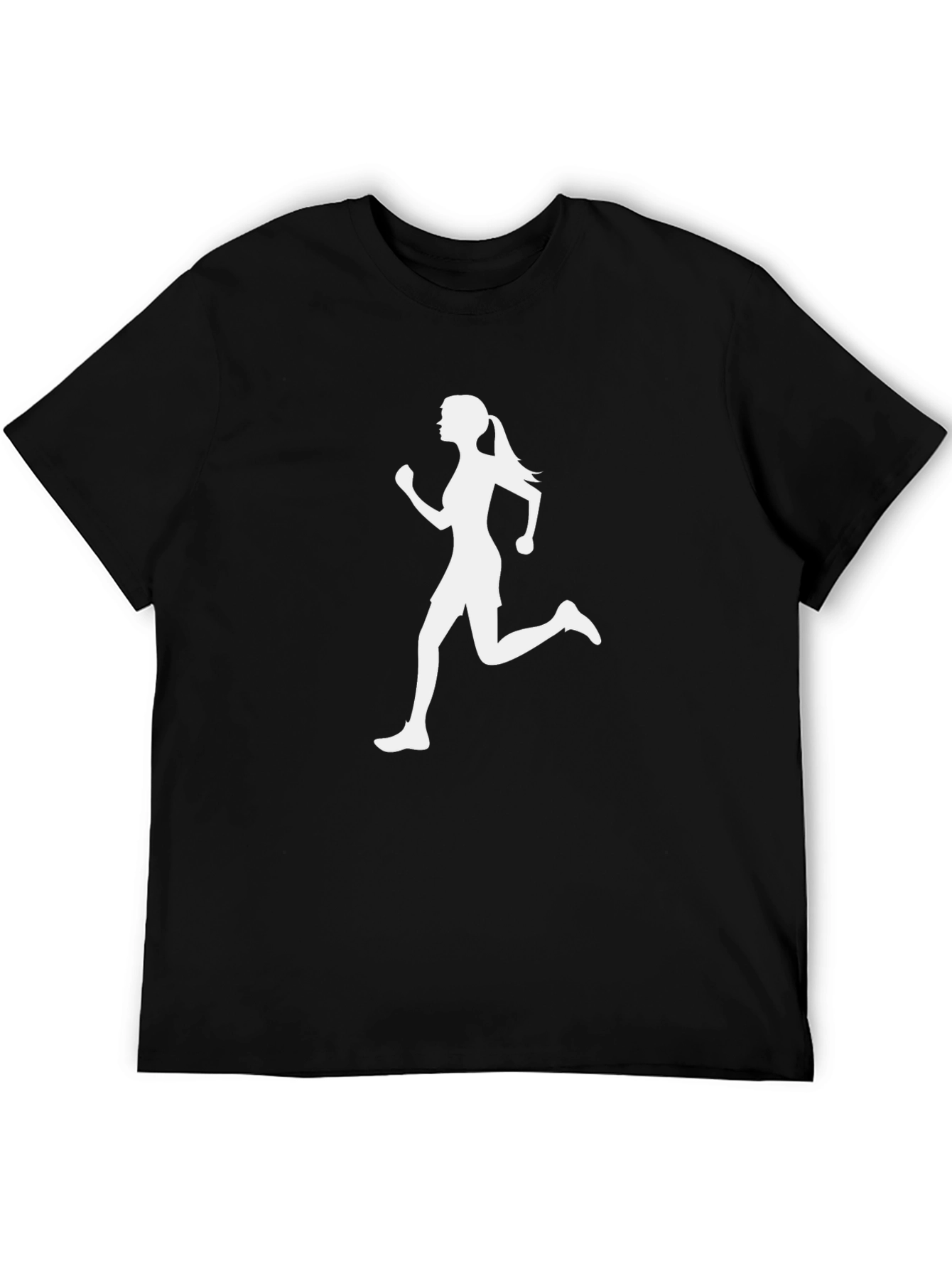 Women Runner Graphic Tee - Black