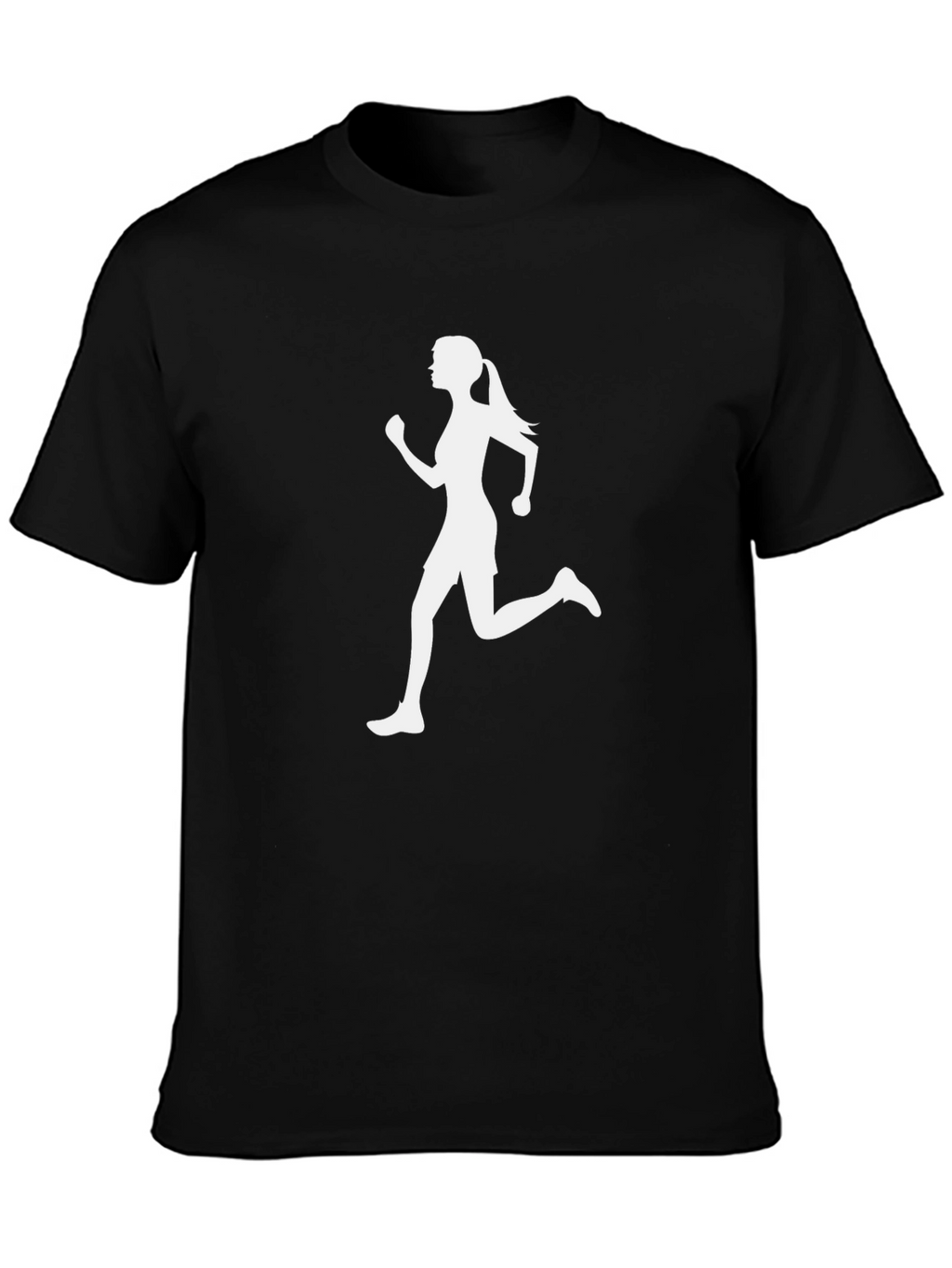 Women Runner Graphic Tee - Black