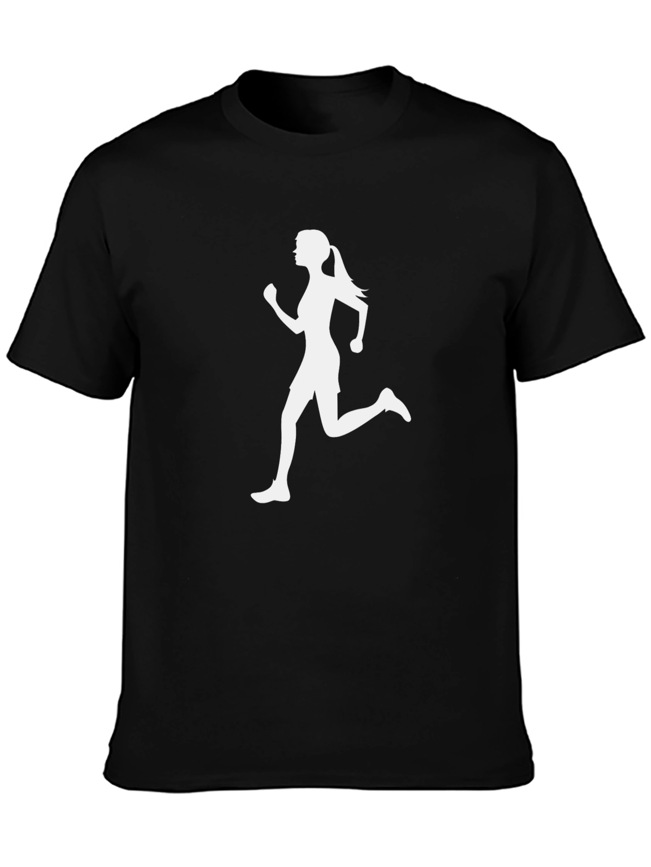 Women Runner Graphic Tee - Black