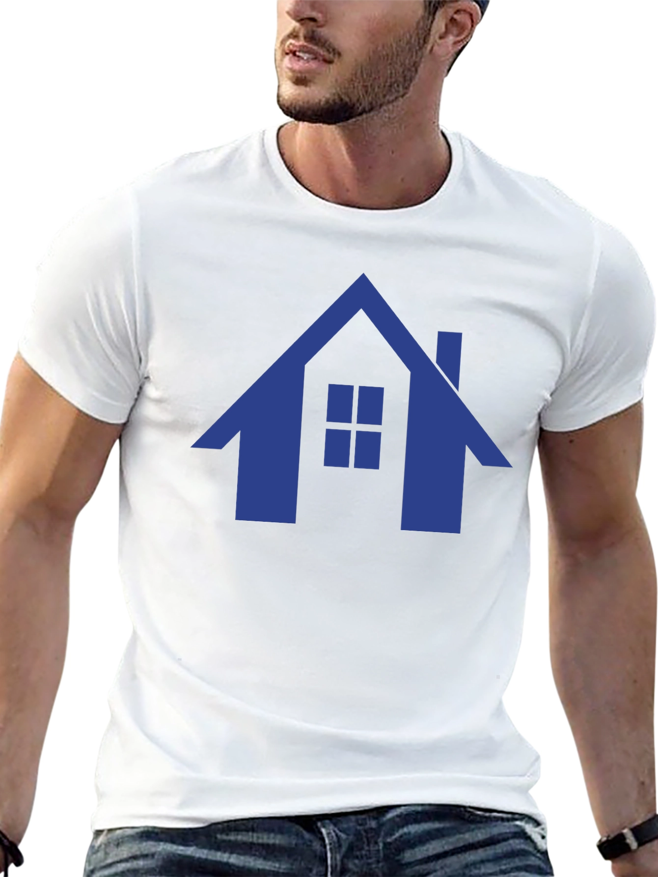 House Graphic Tee - Modern Design