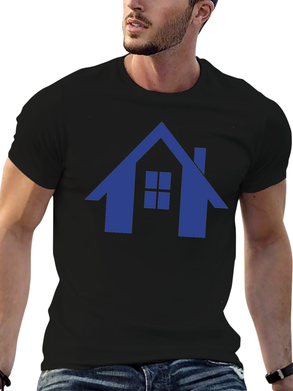 House Graphic Tee - Modern Design
