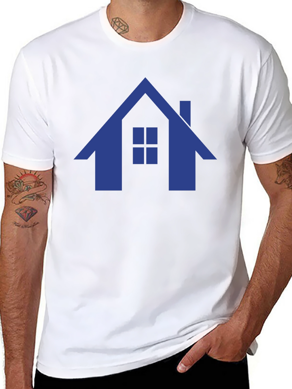 House Graphic Tee - Modern Design