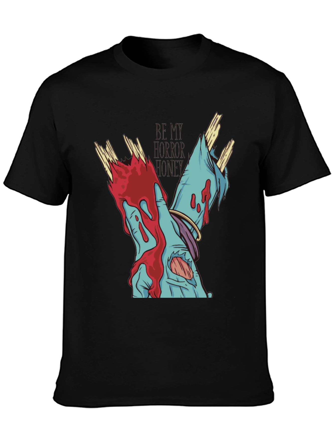 Zombie Hands Black T-Shirt