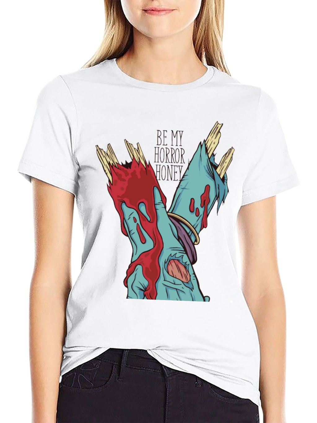 Zombie Hands Black T-Shirt