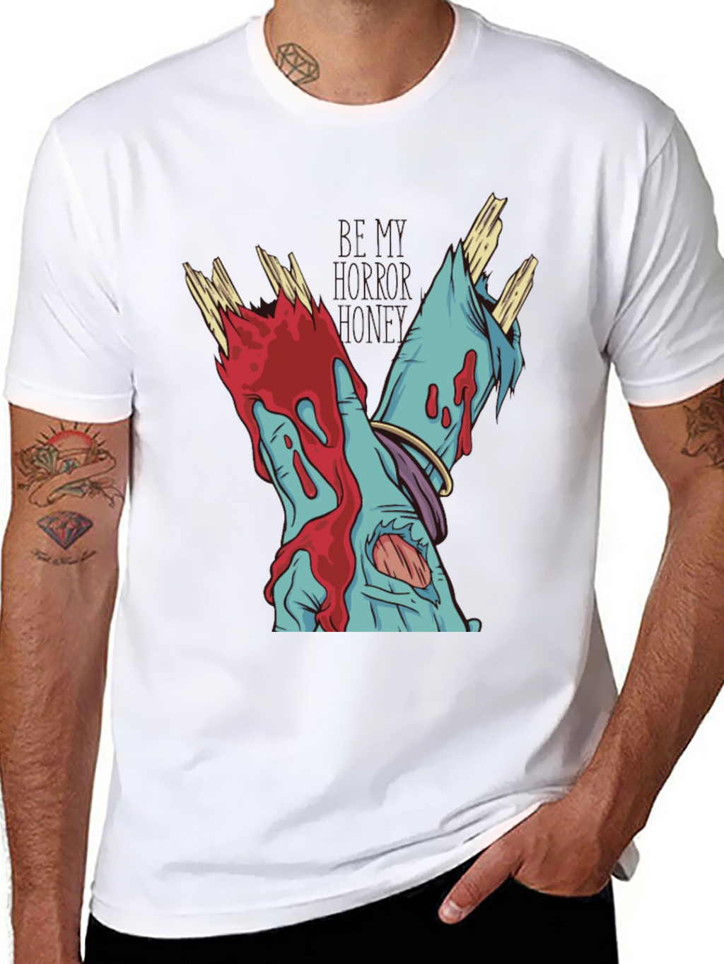 Zombie Hands Black T-Shirt
