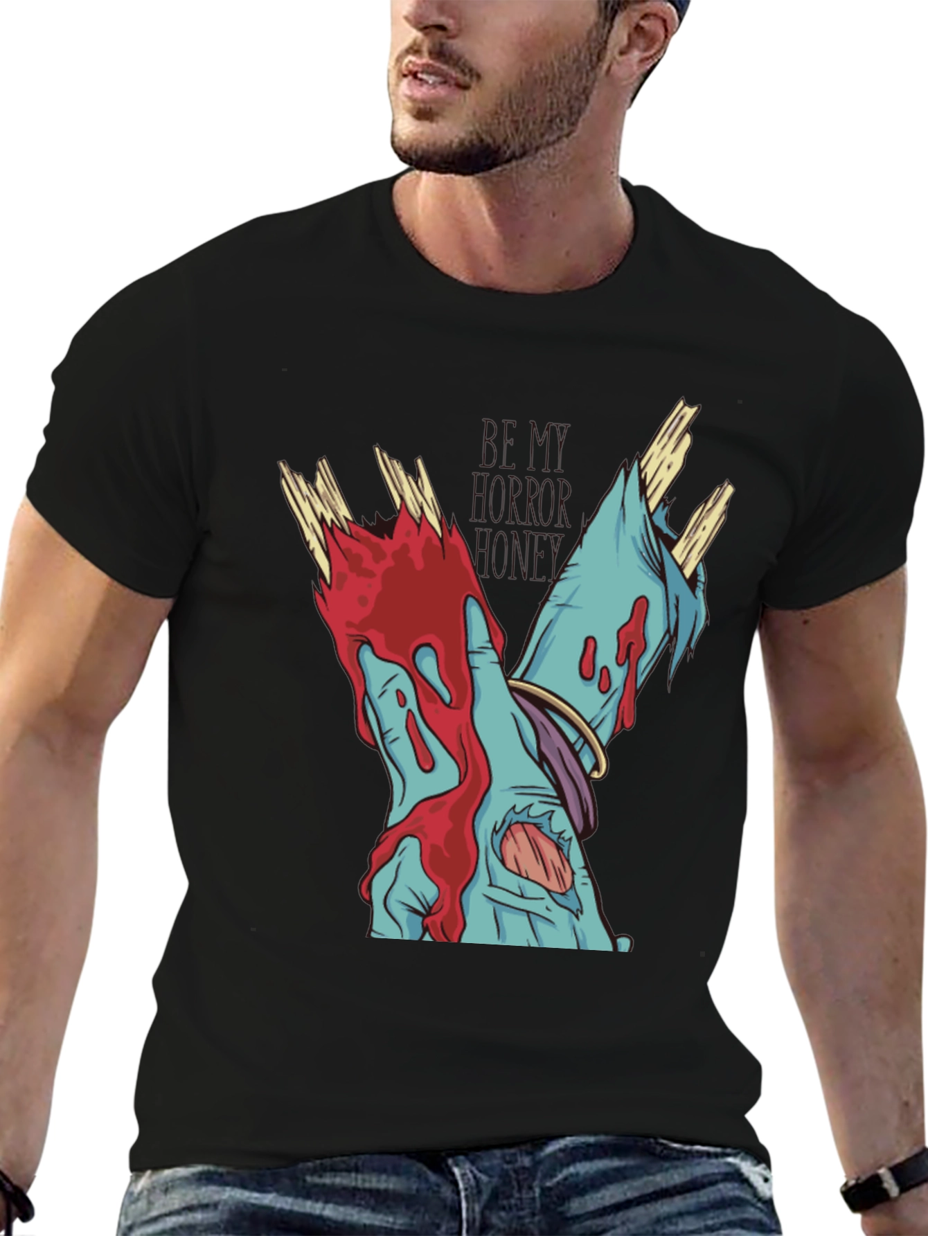 Zombie Hands Black T-Shirt