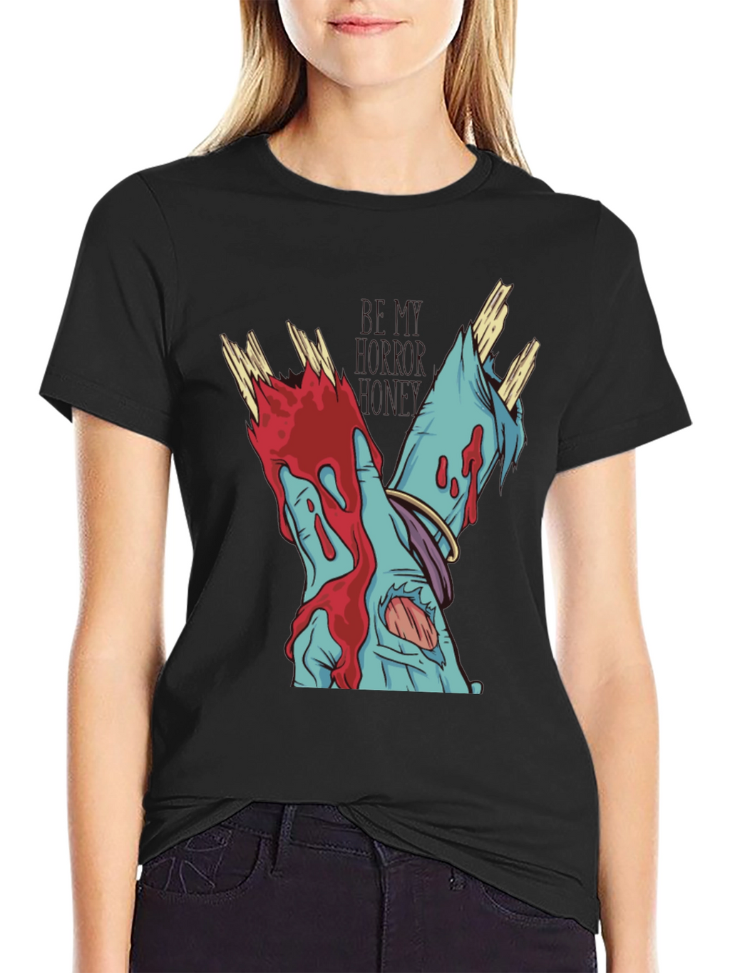 Zombie Hands Black T-Shirt